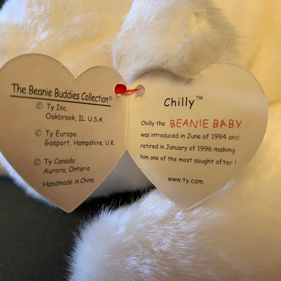 Original Beanie Buddy polar bear 'Chilly' - Picture 5 of 6